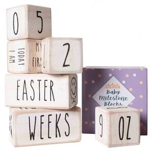 Mainevent Baby Milestone Blocks USA Certified Safe